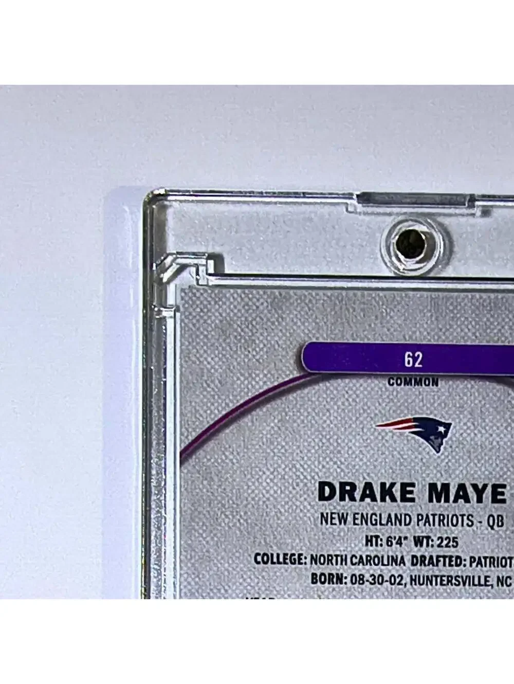 Drake Maye 2025 Topps Finest NFL #62 Football Card New England Patriots